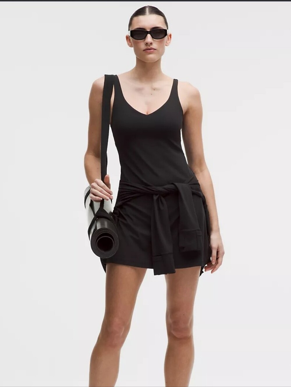 NWOT Lululemon Align Black Dress  V-neckline Tennis Sportwear Activewear Size 4
